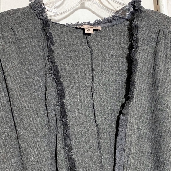 Remixmess Gray Open Front Cardigan Sweater NWOT - Picture 2 of 7